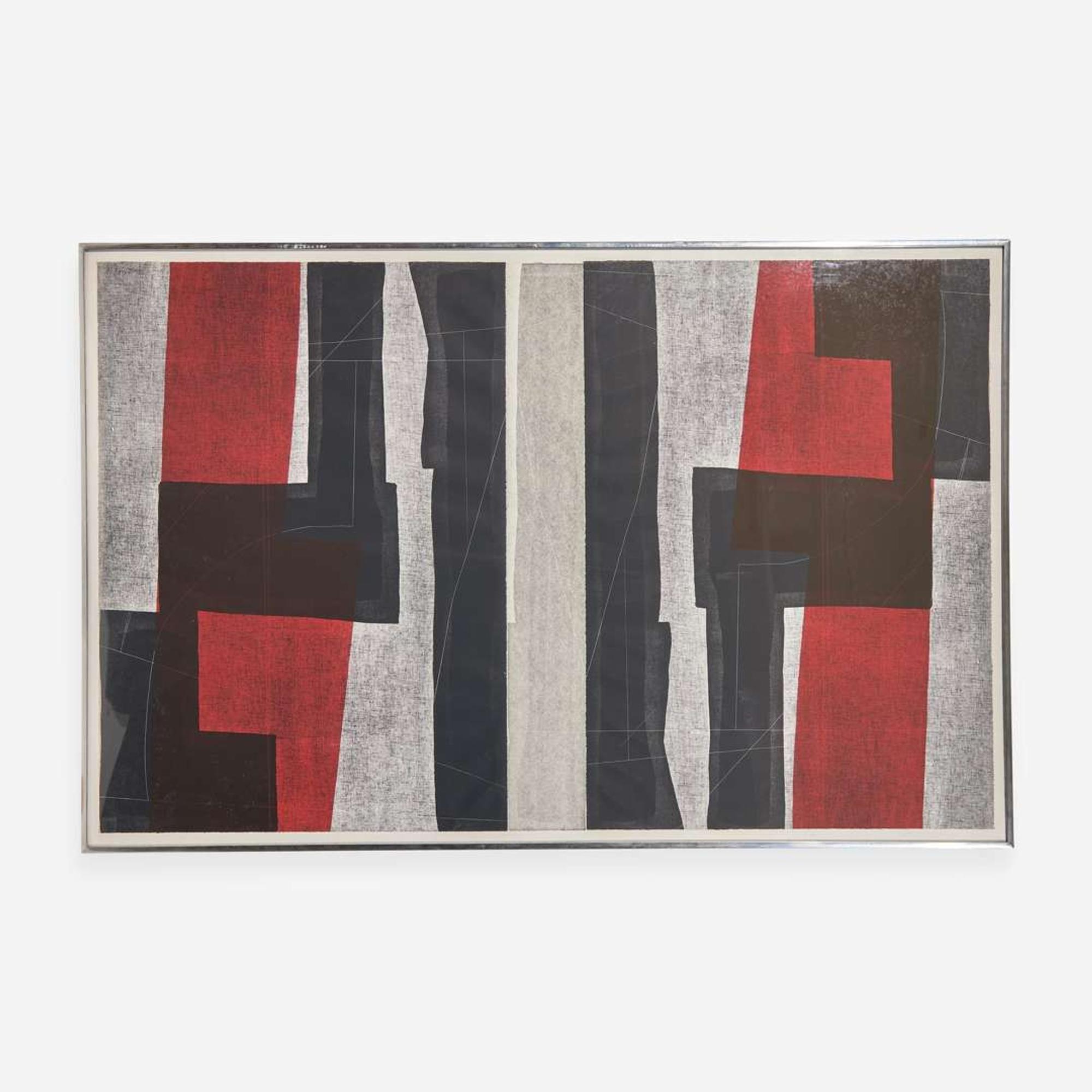Louise Nevelson (American, 1899-1988) Untitled T-2176 & 2176A from the Double Imagery series