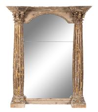 An Italian Renaissance Style Giltwood Mirror