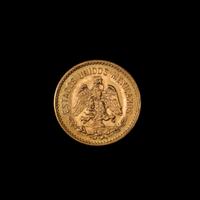 A Republic of Mexico 1955-M 5 Peso Gold Coin