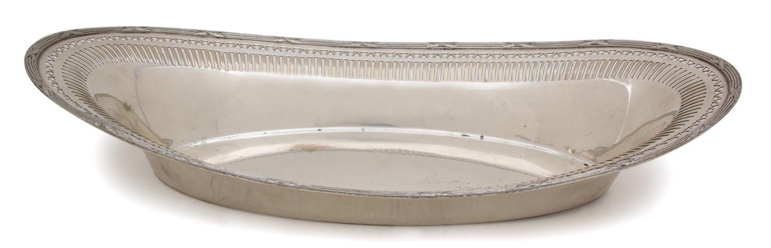 An American Silver-Plate Tray, Hartford Sterling Company, Philadelphia, PA., having a reticulated border