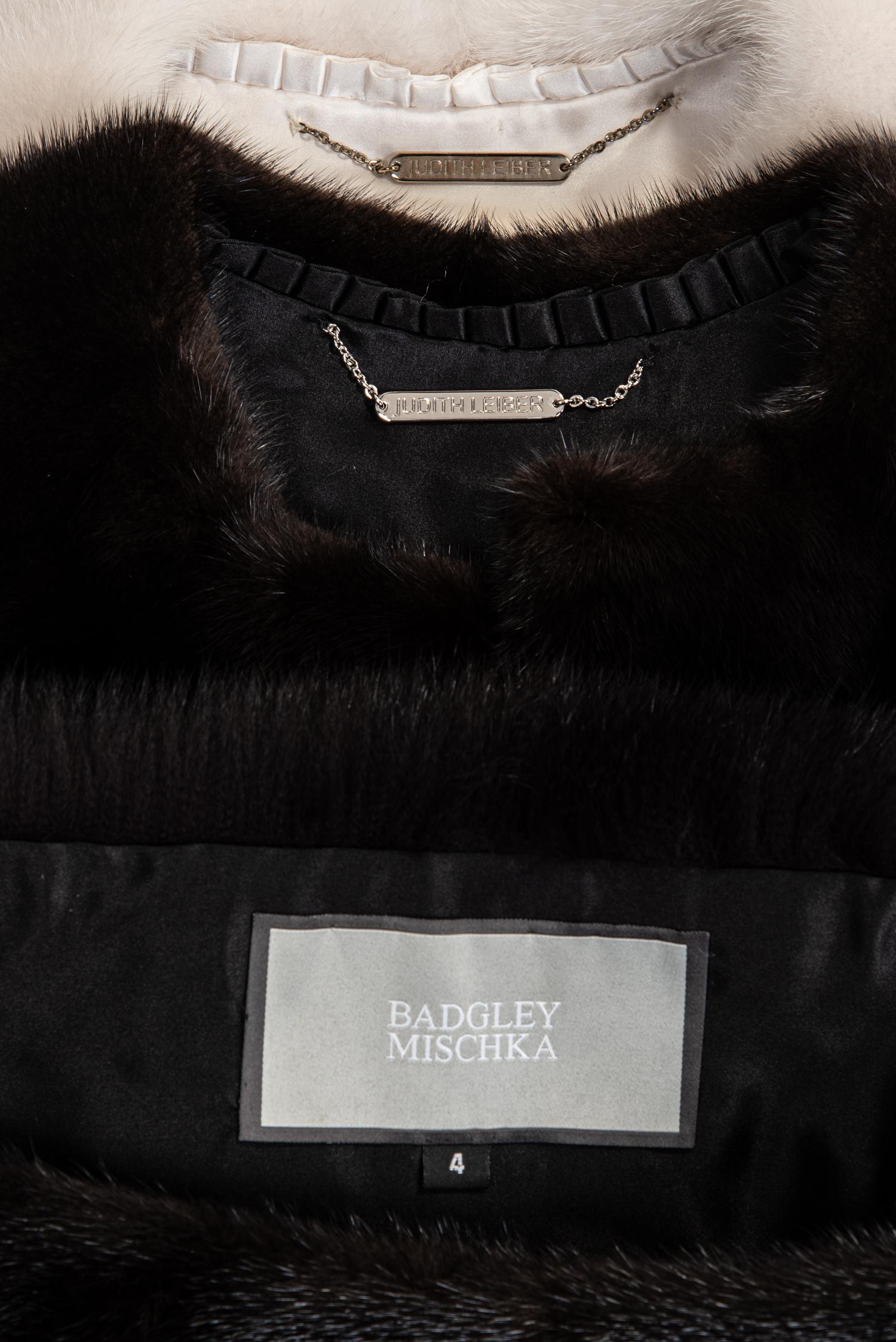 Two Fur Jackets and Two Stoles, Including Judith Leiber and Badgley Mischka