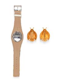 Christian Dior & Gucci, Two Brooches & Flora Watch