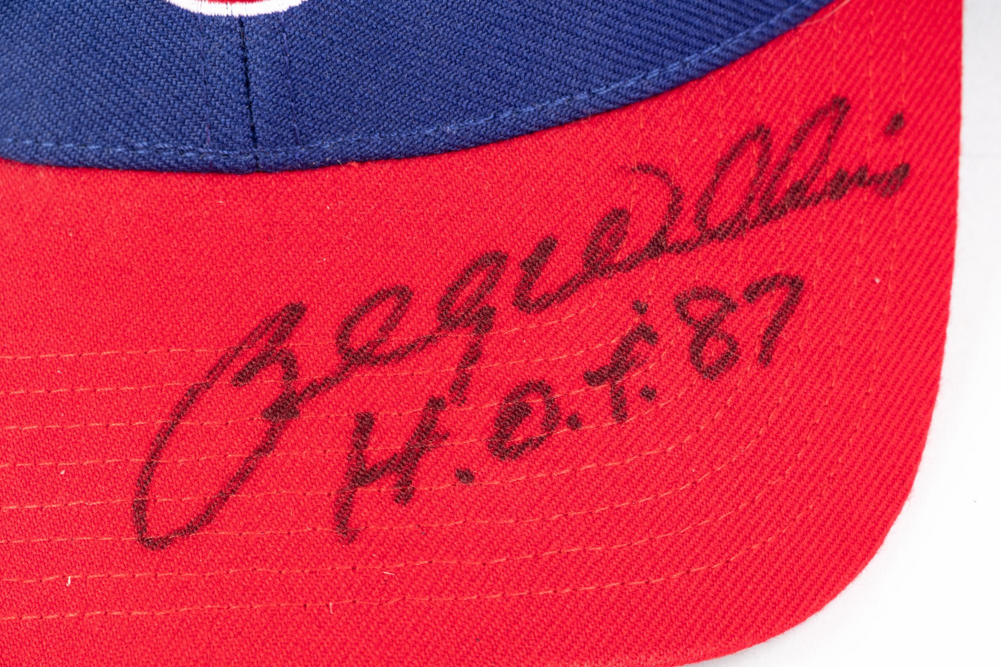 A Group of Three Chicago Cubs Hall of Fame Signed Autograph Hats (Beckett Authentication Services BAS Certified),