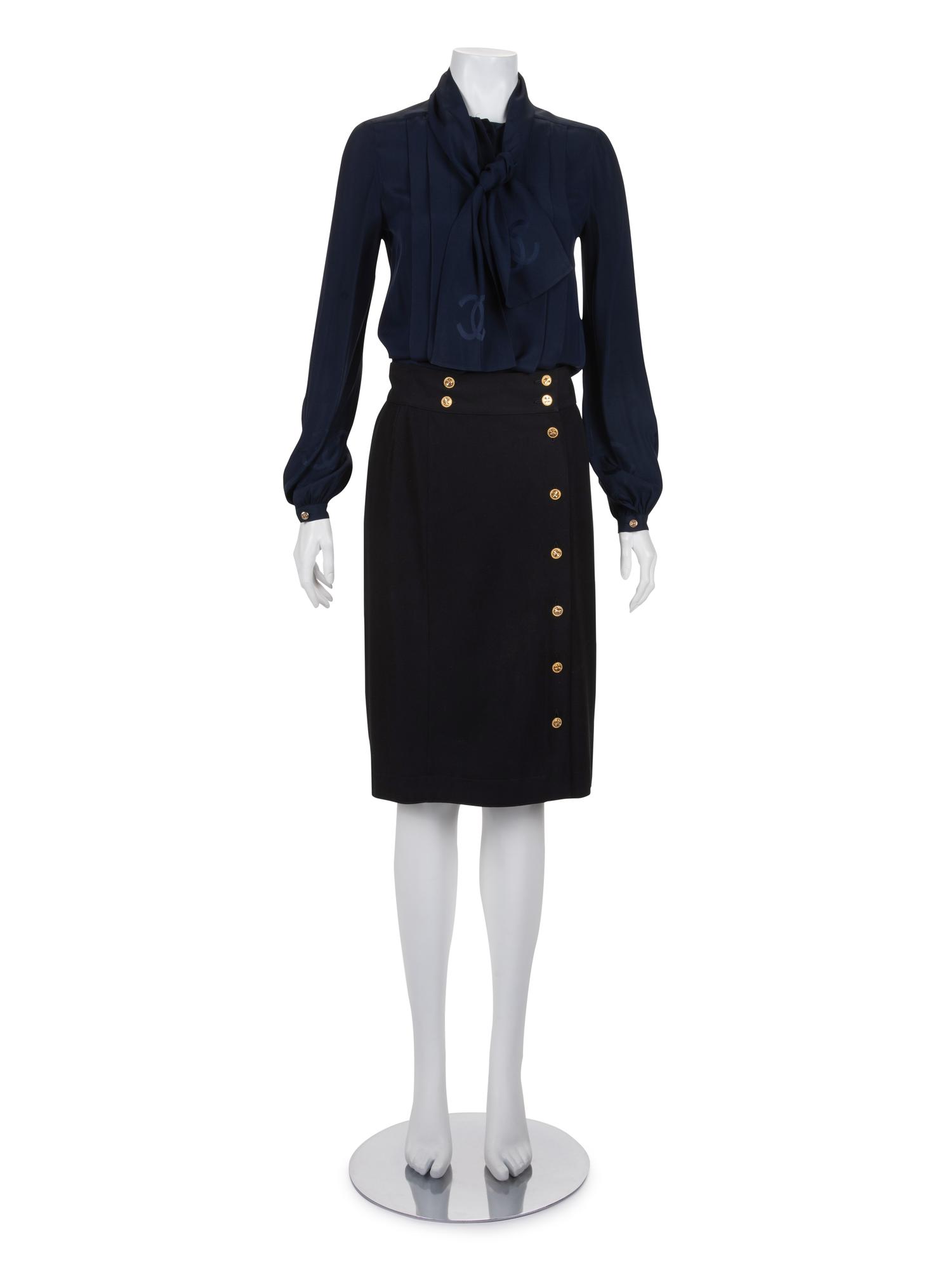 Two Chanel Pieces: One Top and One Skirt