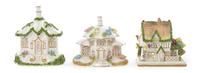 Three Coalport Pastille Burners, Height of tallest 4 3/4 inches.