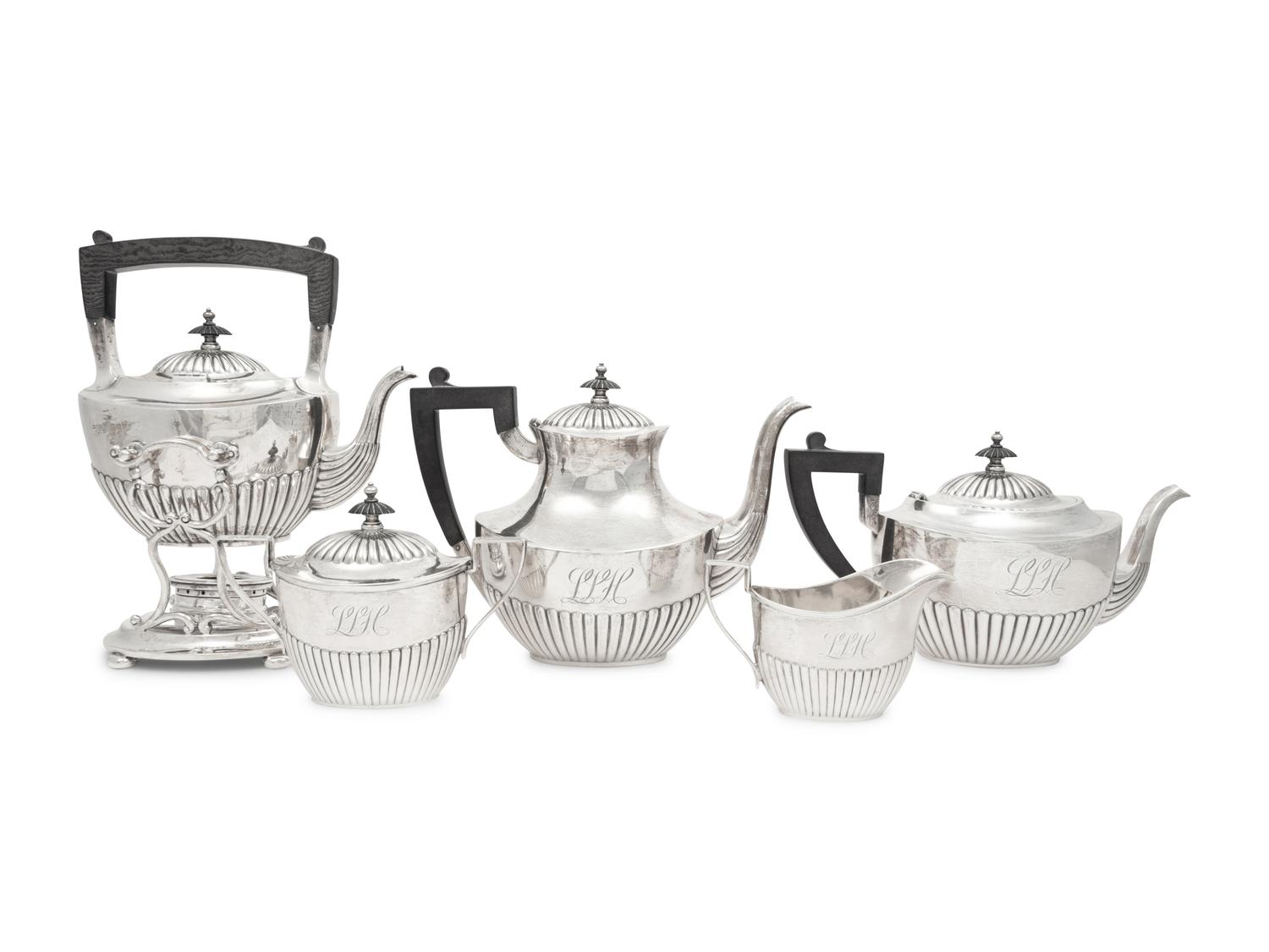 An American Silver Five-Piece Tea and Coffee Service