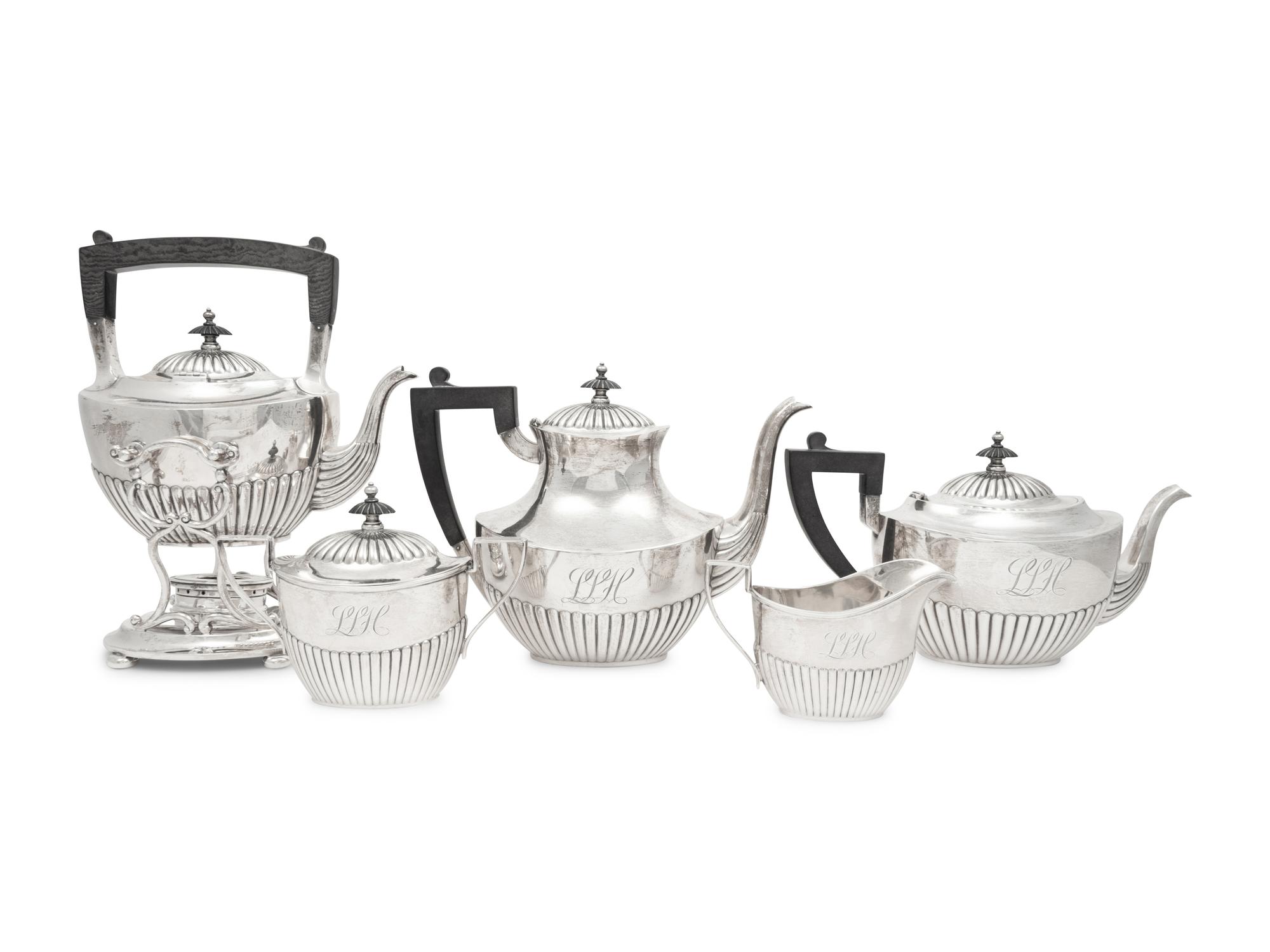 An American Silver Five-Piece Tea and Coffee Service