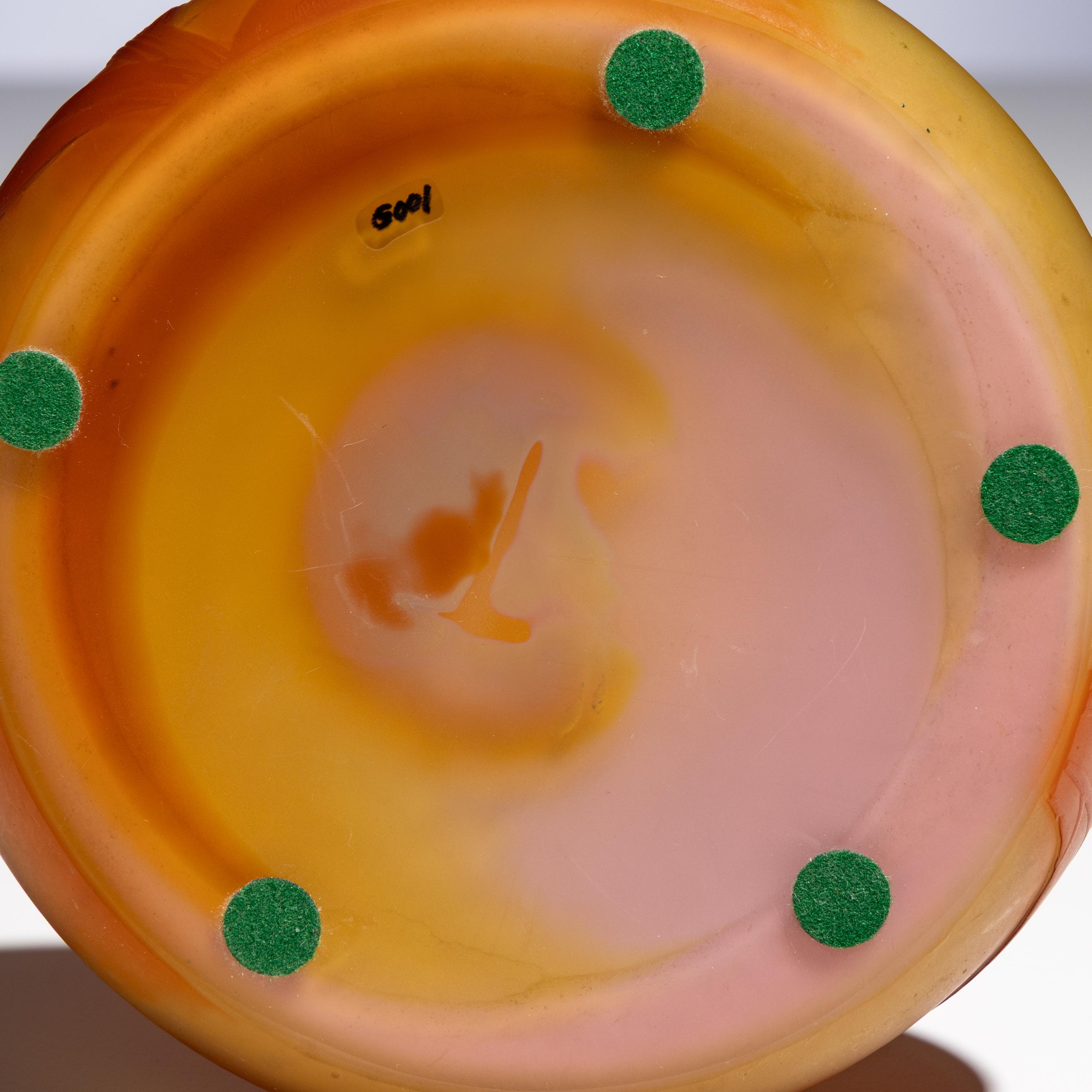 Émile Gallé (French, 1846–1904) — Floral Tube Vase, c. 1900