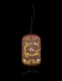 A Japanese Four-Case Lacquered Wood Inro