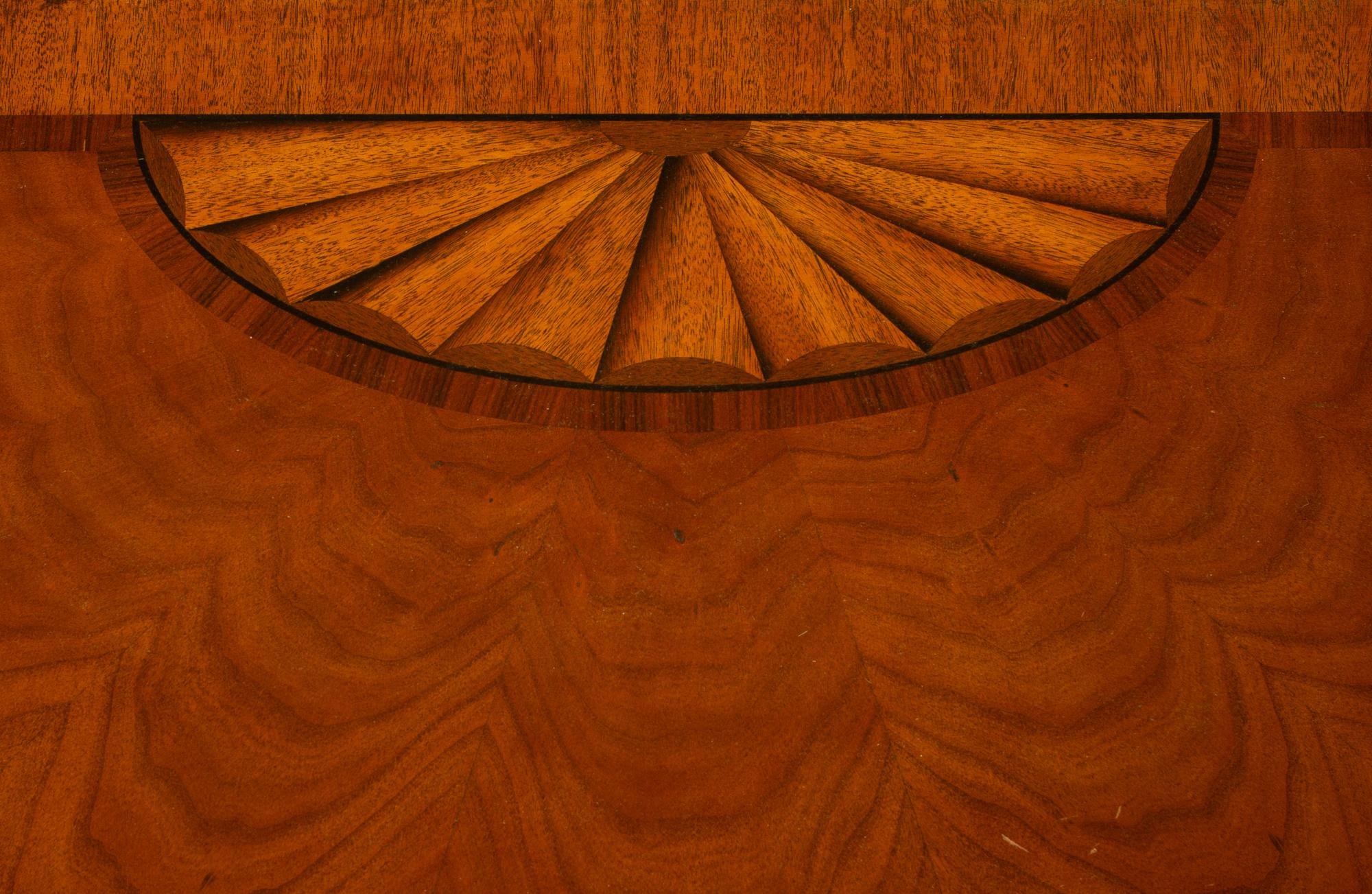 A Georgian Style Demilune Console Table — LATE 20TH CENTURY