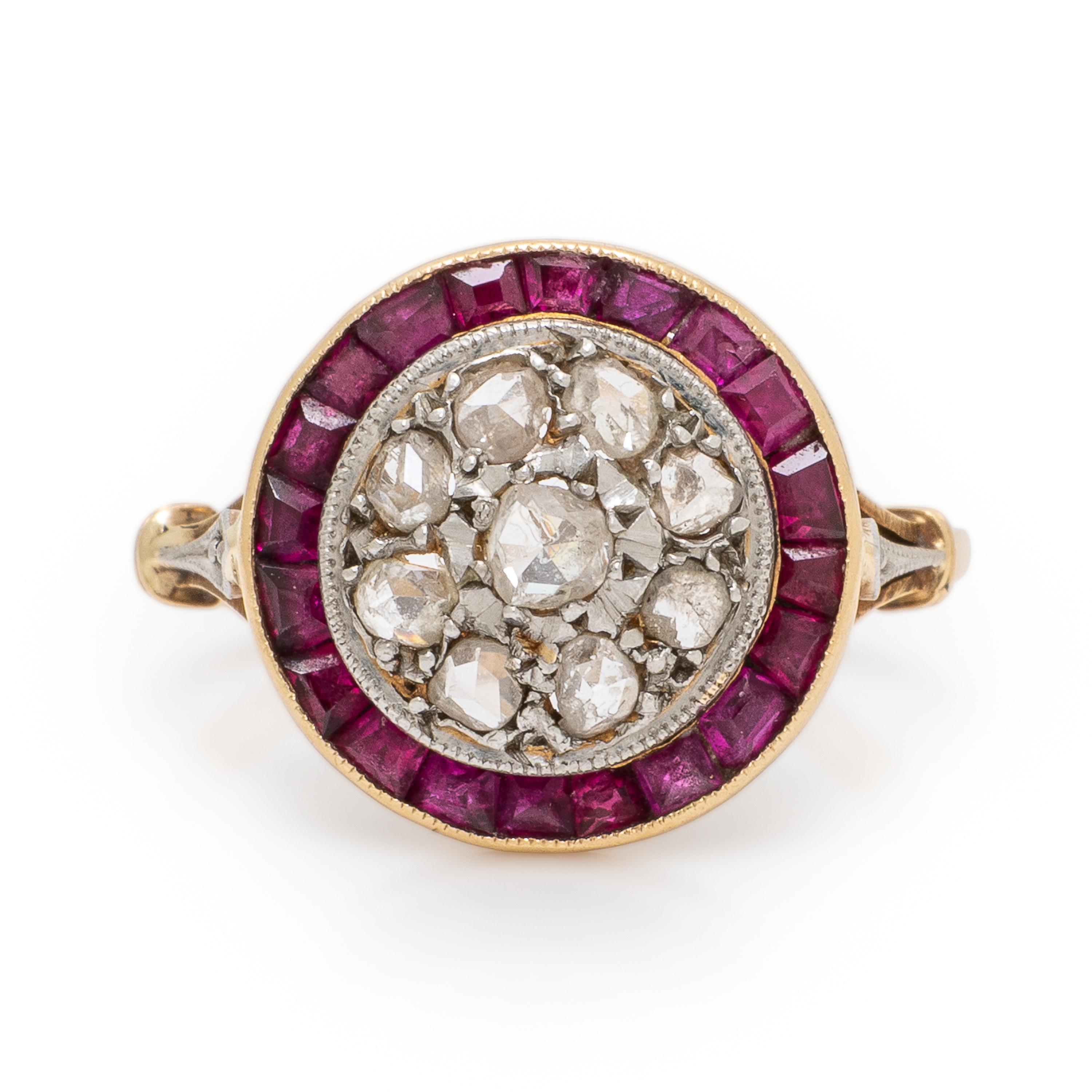 Antique, Ruby and Diamond Ring