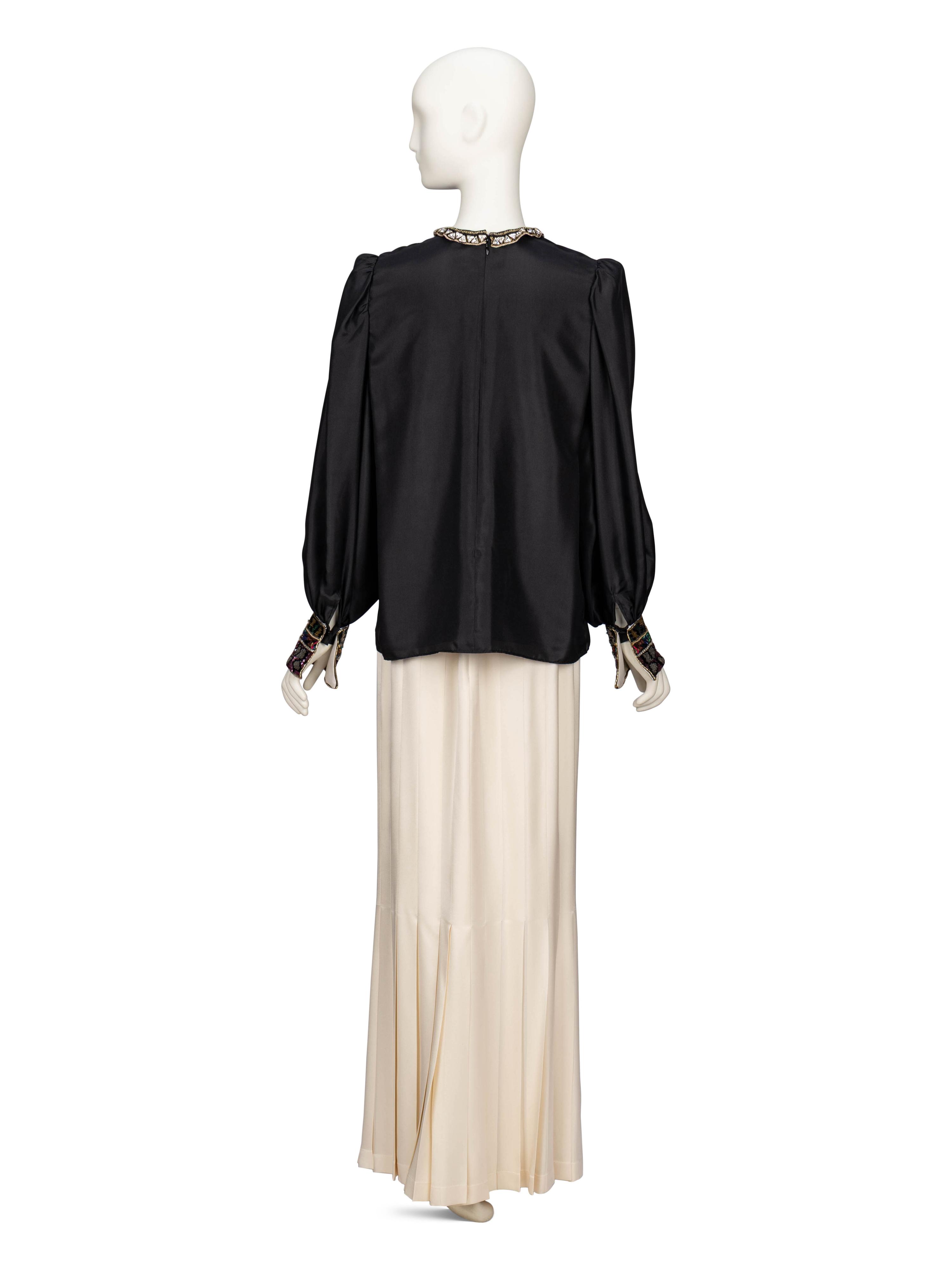 Two Vintage Silk Blouses & A Chanel Silk Skirt