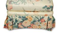 A Pair of Chintz-Upholstered Slipper Chairs Supplied by Mario Buatta