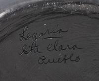 Carved Blackware Pottery Bowl, with Avanyu