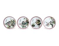 Six Chinese Famille Rose Porcelain Articles