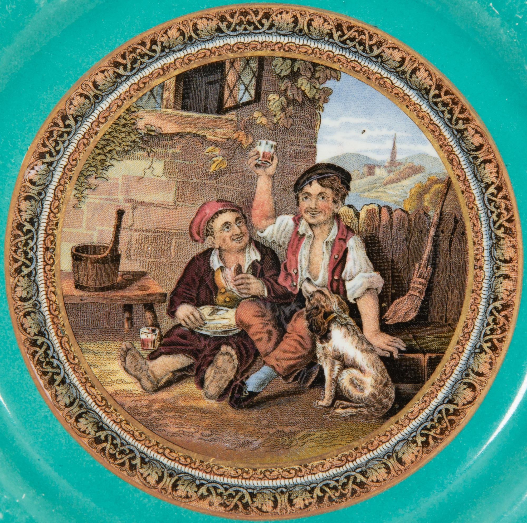 Four Prattware Plates