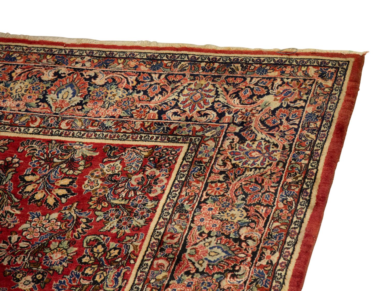 A Large Sarouk Wool Carpet