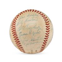 A 1959 Milwaukee Braves Team Signed Autograph Baseball Featuring Hank Aaron (Beckett Authentication Services)