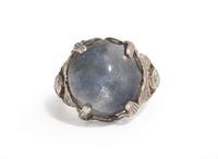 A Ladies Platinum and Sapphire Art Deco Ring