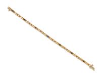 YELLOW GOLD, DIAMOND AND SAPPHIRE BRACELET