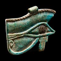 An Egyptian Faience Wadjet Eye Amulet