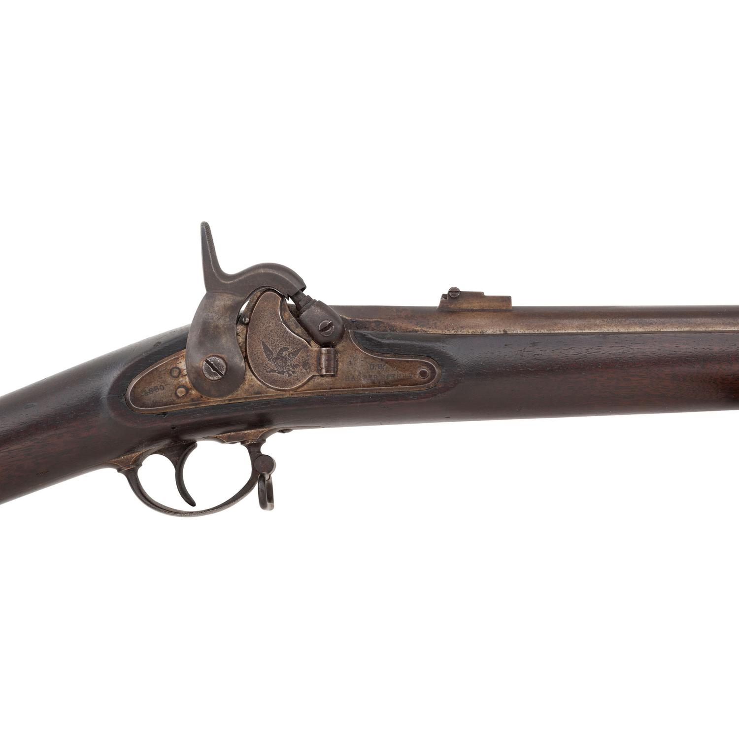 Rare Harpers Ferry US Model 1855 Type II Rifle Musket Dated 1860