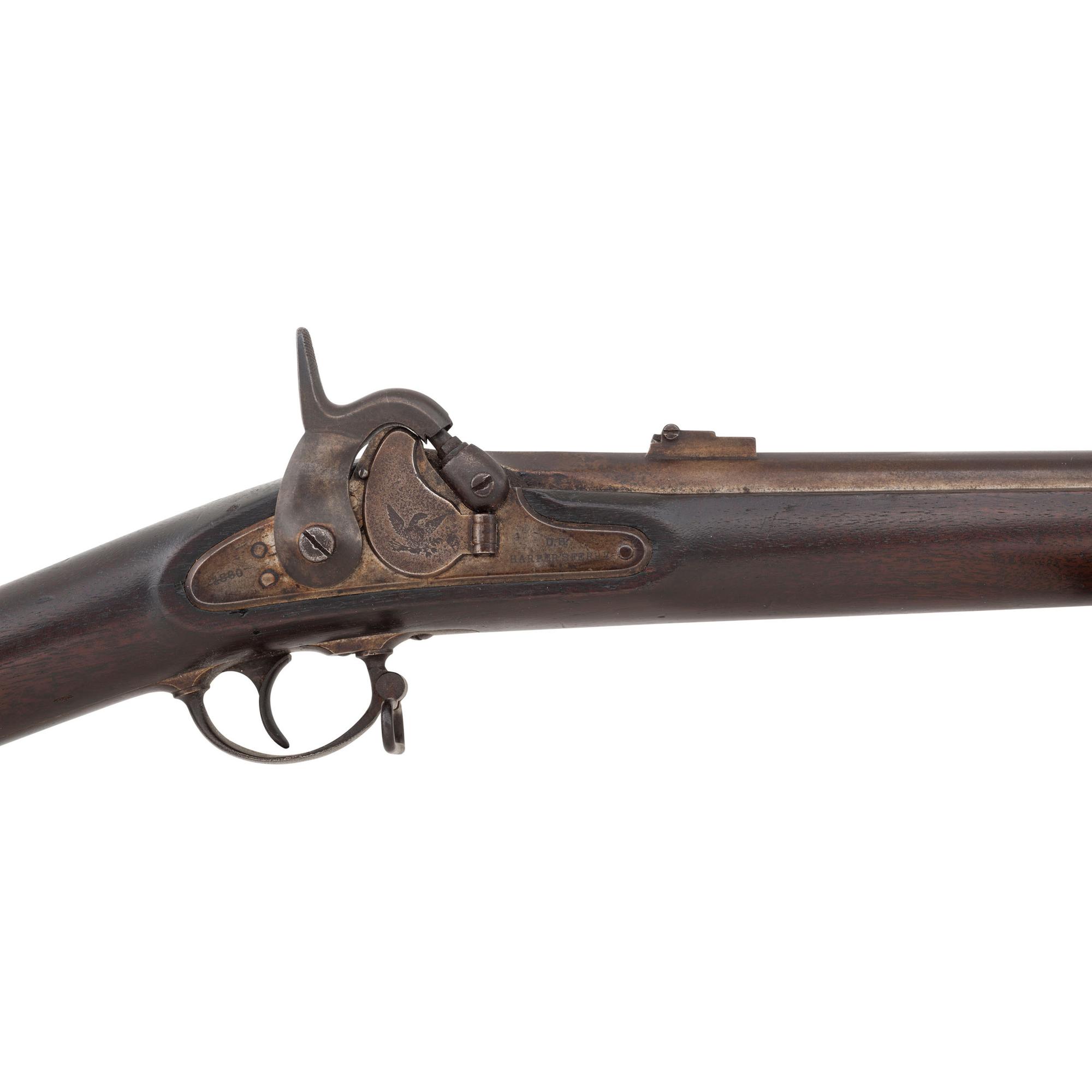 Rare Harpers Ferry US Model 1855 Type II Rifle Musket Dated 1860