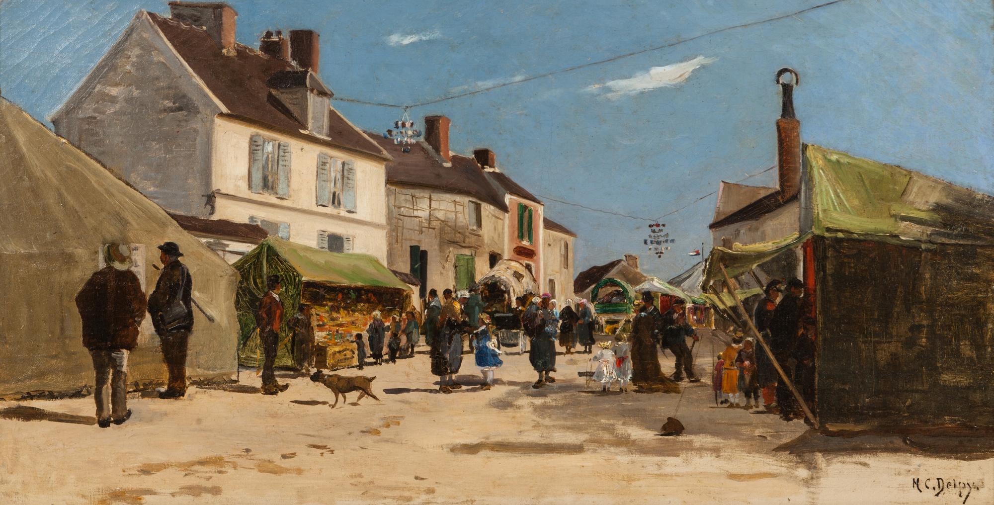 Rue pavoisée à Dieppe