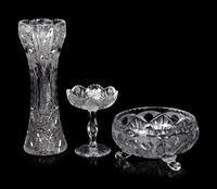 A Group of Nine Cut Glass Articles