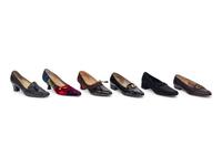 Six Pairs of Ferragamo Shoes