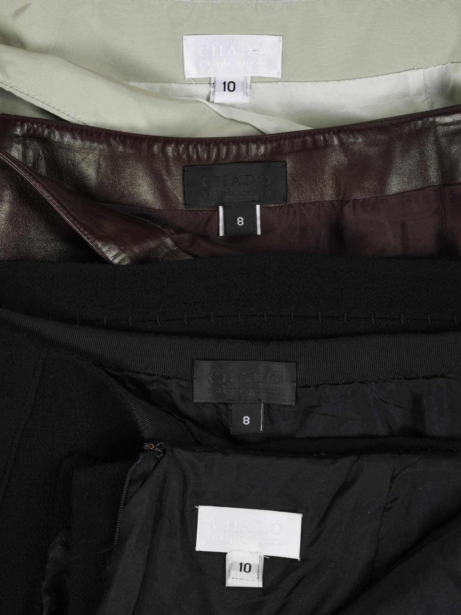 Four Chado Ralph Rucci Skirts, 2000-2010s