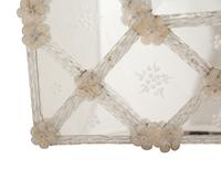 A Murano Glass Lattice Mirror