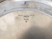 Four American Silver Serving Bowls and a Tray