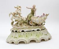 A Continental Porcelain Figural Group Width 13 inches. — 20TH CENTURY