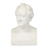 A Continental Bisque Bust of Johann Wolfgang von Goethe