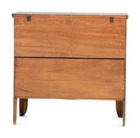 A Country Grain Painted Maple Two-Drawer Blanket Chest