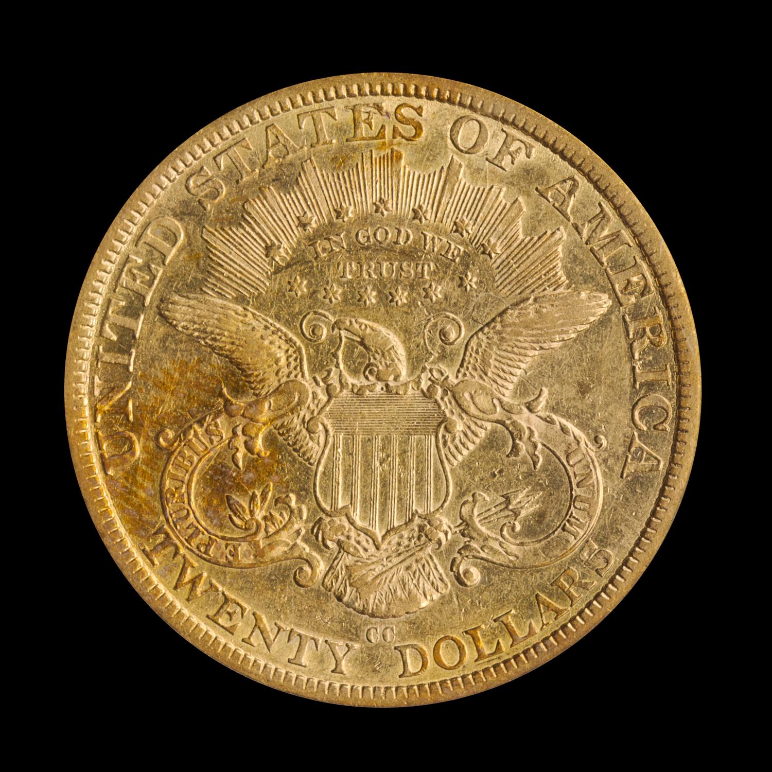 A United States 1877-CC Liberty Head $20 Gold Coin