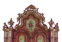 A Venetian Polychrome Painted Secrétaire