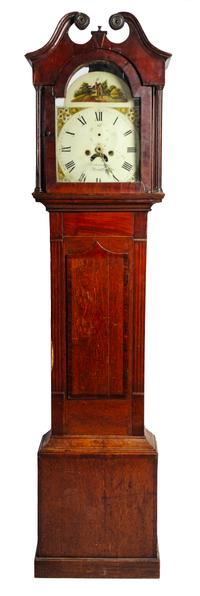 A Chippendale Oak and Mahogany Tall Case Clock — BOTHAMLEY, BOSTON, LATE 18TH CENTURY