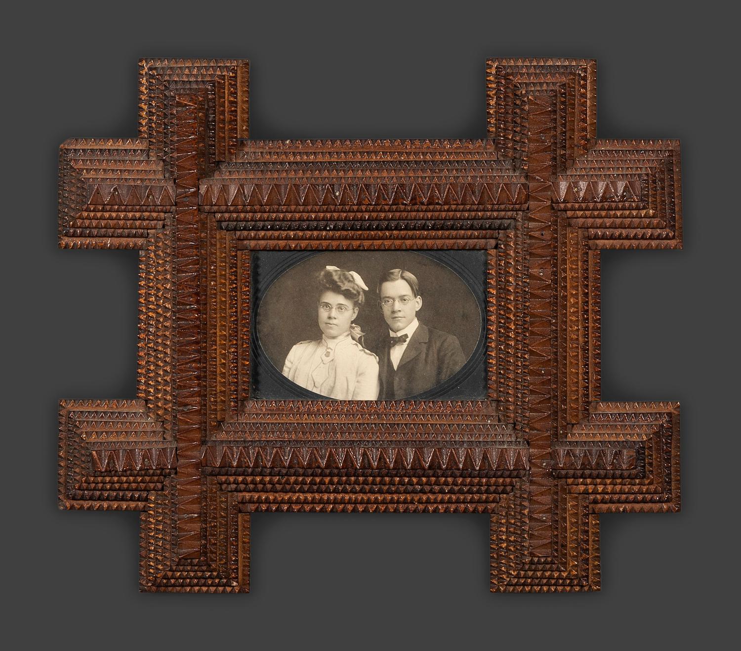 Four Tramp Art Frames