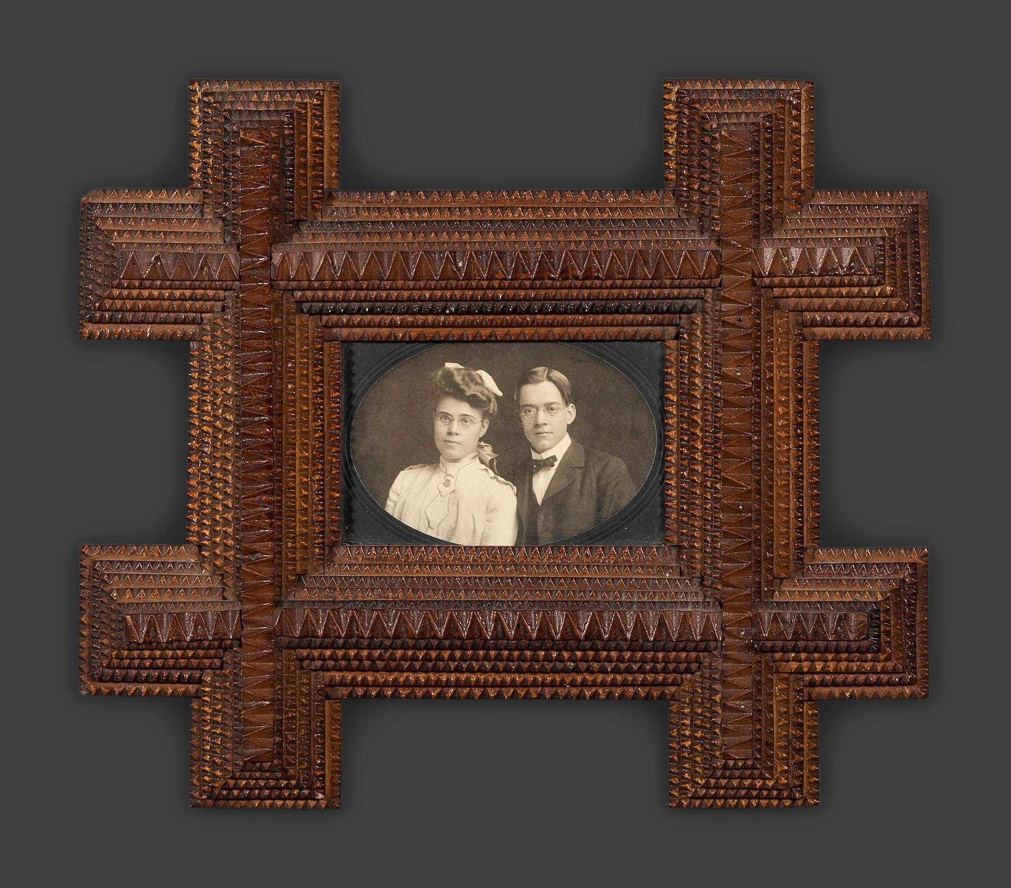Four Tramp Art Frames