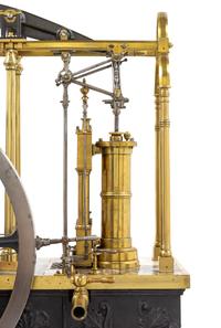A Brass and Silvered Metal Chadburns Condensing Steam Engine