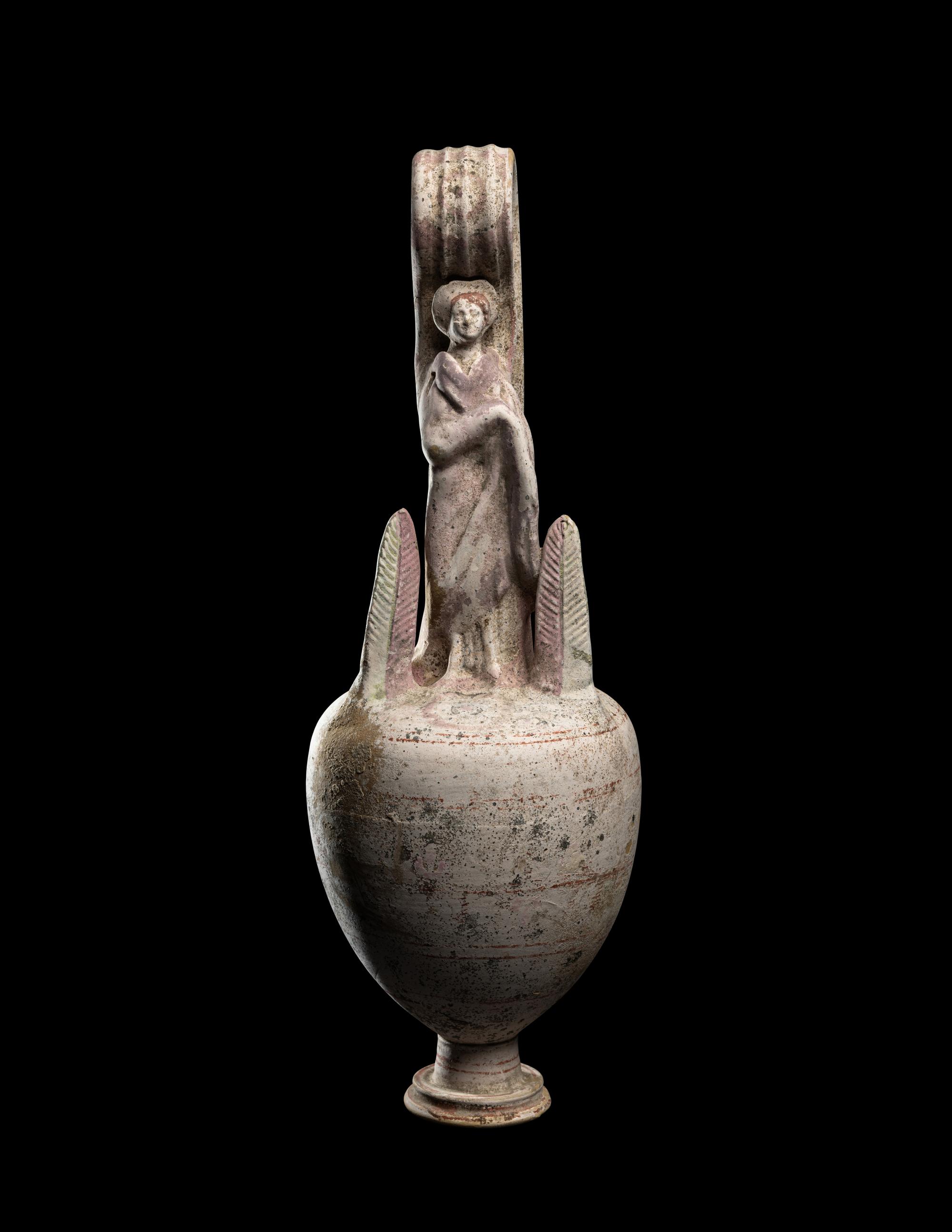 A Canosan Painted Pottery Oinochoe