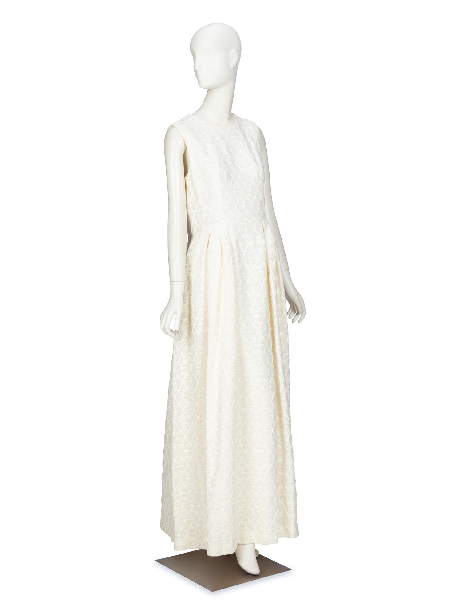 Alexander McQueen, White Jacquard Dress