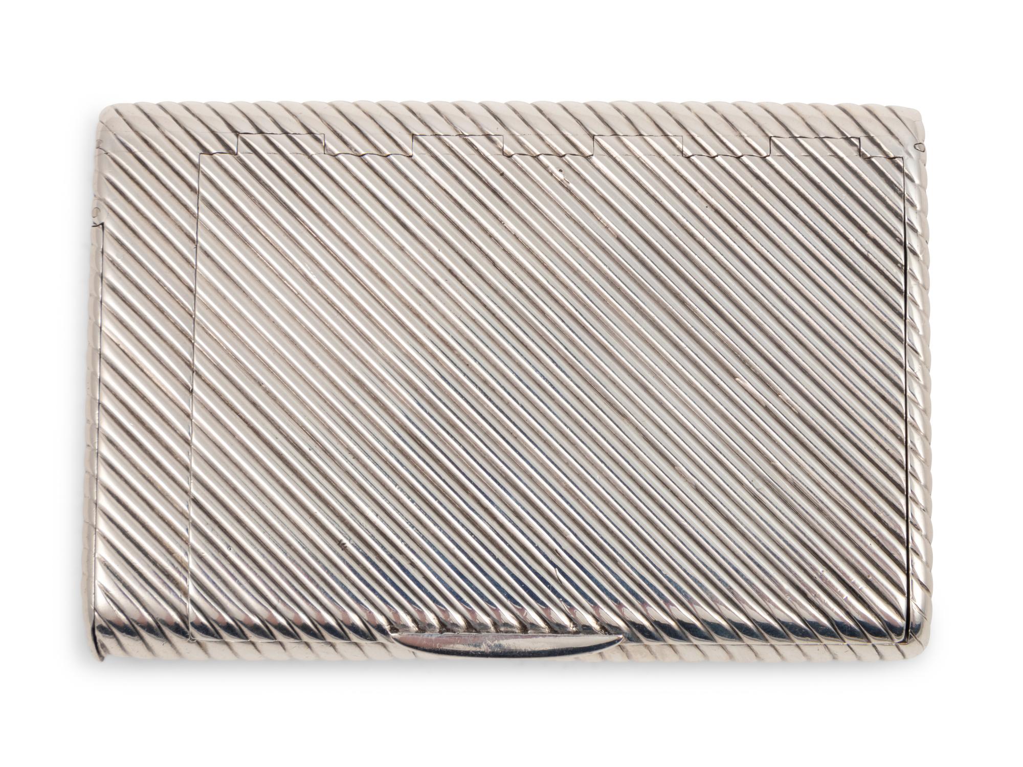 A Russian Silver Cigarette Case