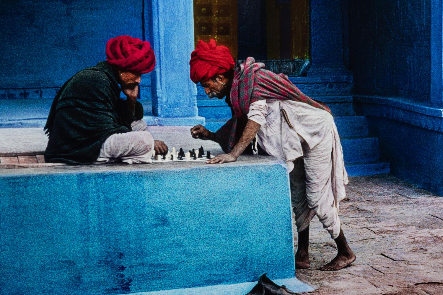 Steve McCurry (born 1950) Men Playing Chess, Jodhpur, India, 1996