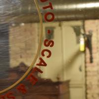 A Berkel Advertising Mirror 35" W x 23.5" H — Italy, Mid-20th Century