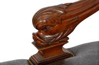A Continental Carved Mahogany Armchair