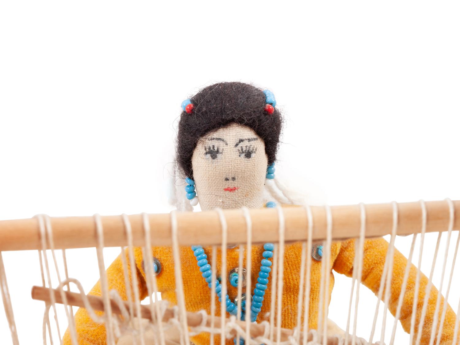 Navajo Weaver, Hopi Dancer, and Flat Katsina Dolls