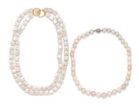 COLLECTION OF CULTURED PEARL NECKLACES